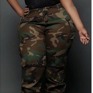 Camouflage 95% cotton 5% spandex pants